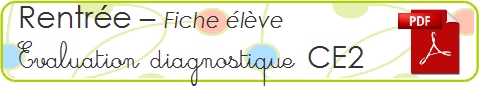 evaluation diagnostique CE2
