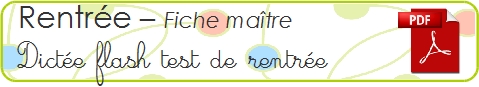 dictée flash