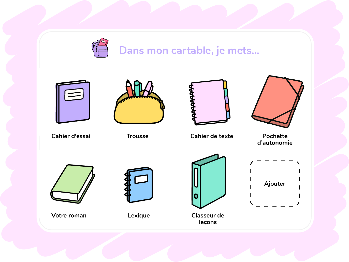 Image illustration Cartable