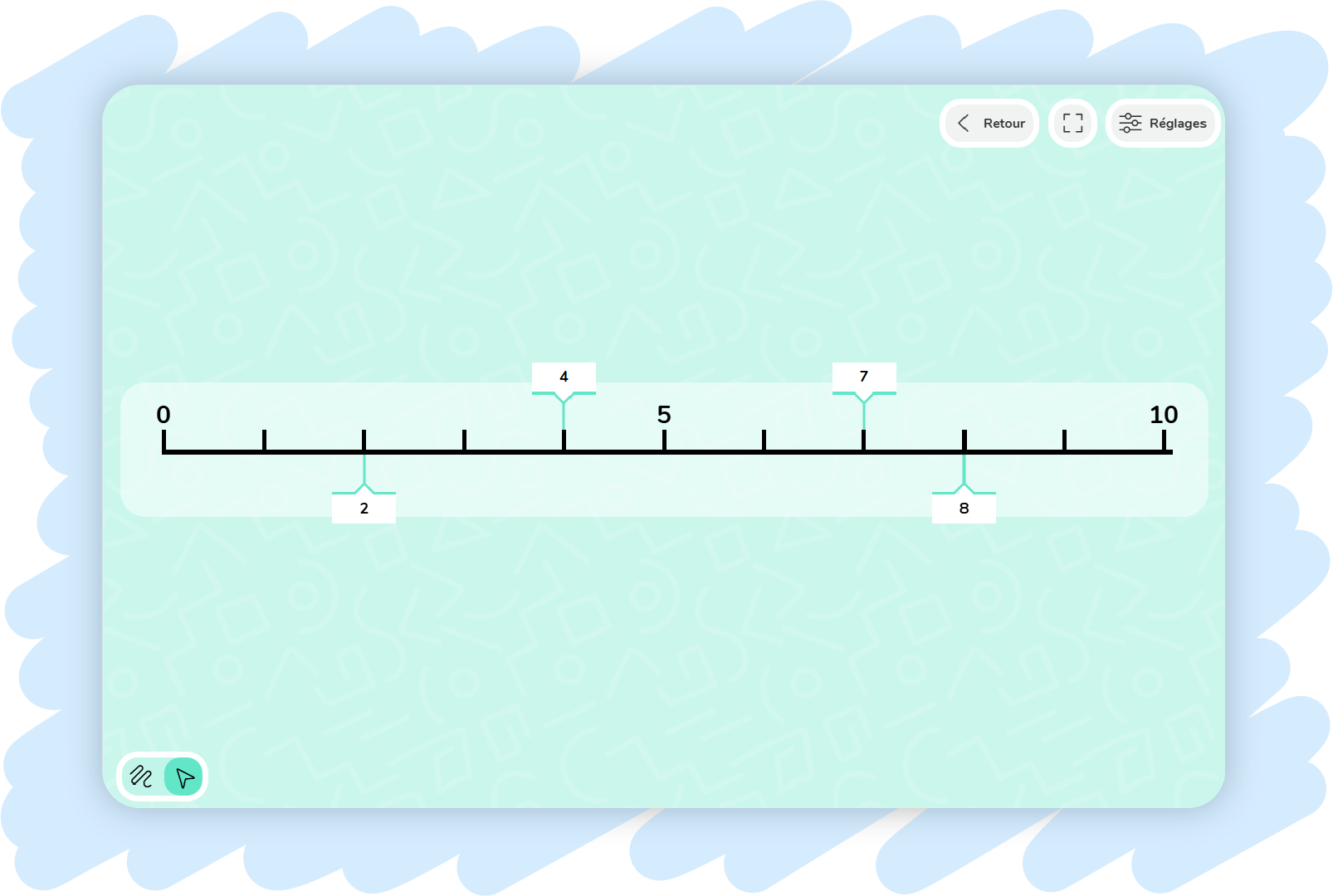 Image illustration Droite graduée