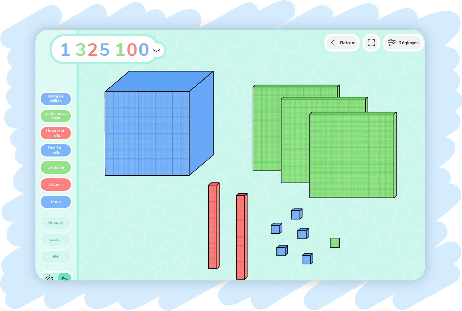 Image illustration Manipulation des grands nombres