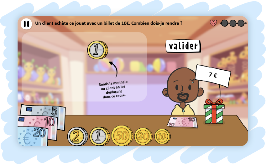 Image illustration Problème - Rendre la monnaie
