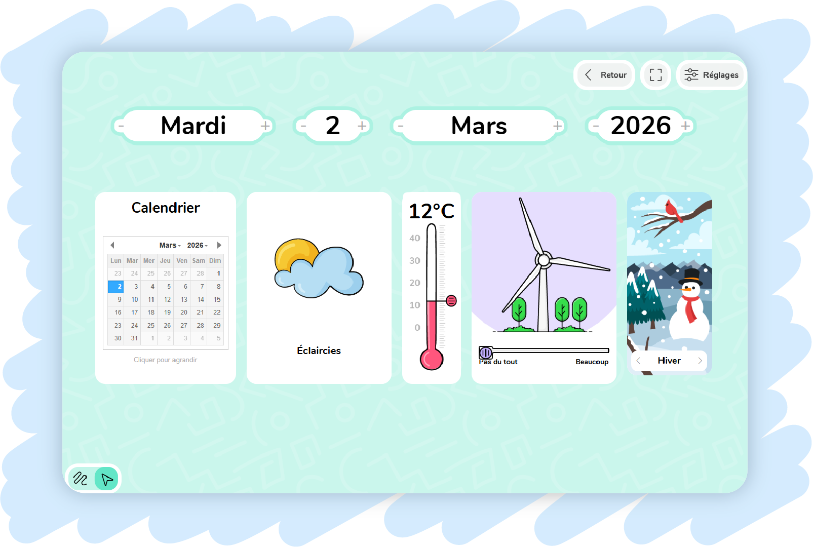 Image illustration Date et météo