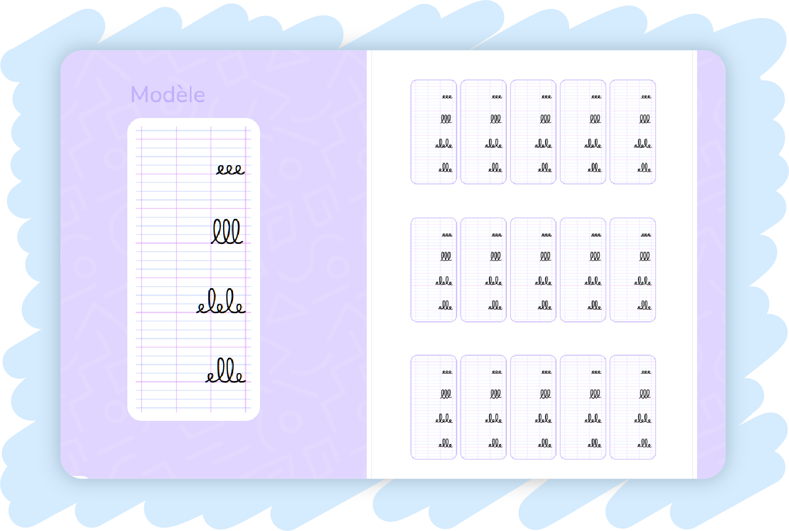Image illustration Modèle d'écriture