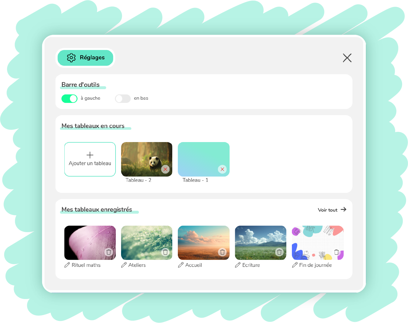 Image illustration Les tableaux